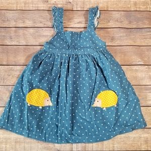 Baby Boden polka dot corduroy dress